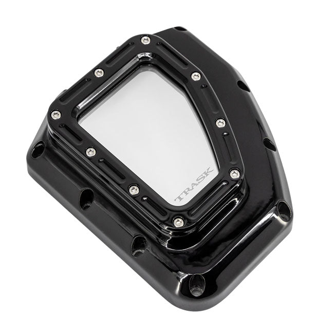 Trask Assault Series CAM Cover With Window, Gloss Black - Twin Cam Cam Covers Trask Performance