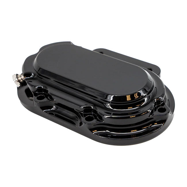 Trask Hydraulic Side Door Cover, Black - Dyna & Softail & Touring Transmission End Covers Trask Performance