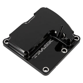 Trask Vented Transmission Top Cover, Black - Milwaukee 8 Transmission Top Covers Trask Performance