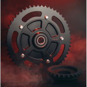 Trask Performance 25-51 Tooth Trask FL Cush Drive Conversion Kit, Black - 09-24 Touring Chain Conversion Rear Sprockets Trask Performance