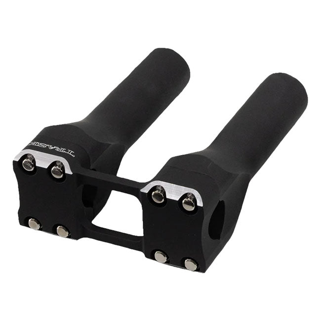 Assault 6" Risers with 1 1/4" Clamping Area, Reverse Cut Handlebars Trask Performance