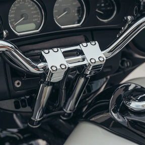 Trask, Assault risers 8". Chrome Handlebars Trask Performance