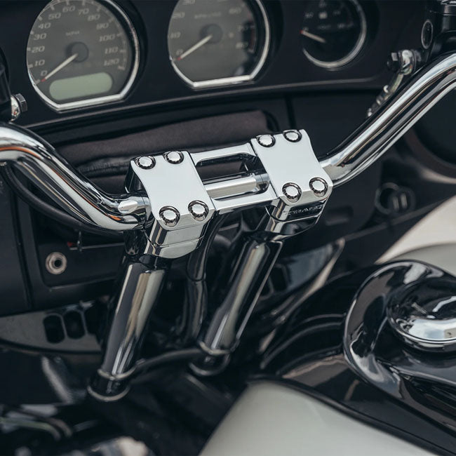 Trask, Assault risers 8". Chrome Handlebars Trask Performance