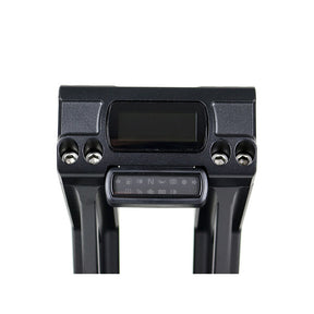 Kodlin, Fastback risers for OEM digital speedo. 10". Black Risers Kodlin Usa
