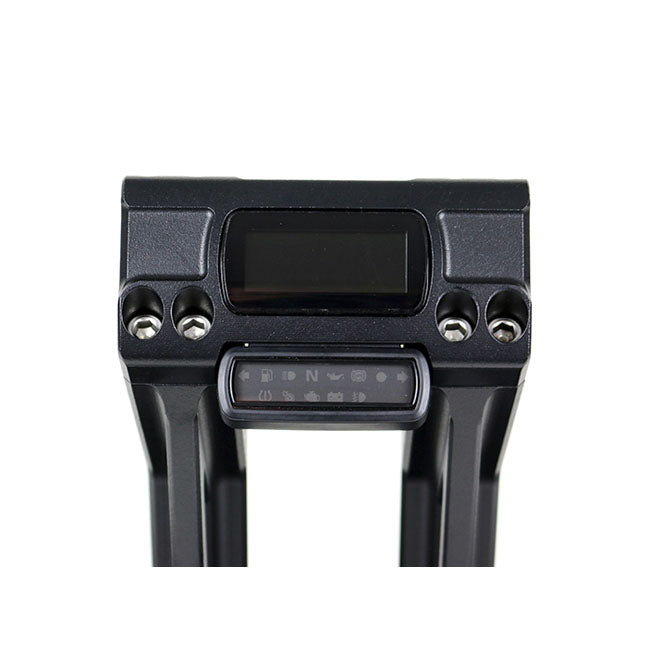 Kodlin, Fastback risers for OEM digital speedo. 10". Black Risers Kodlin Usa