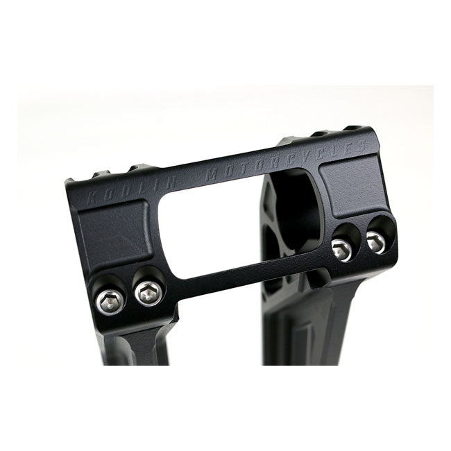 Kodlin, Fastback risers for OEM digital speedo. 10". Black Risers Kodlin Usa