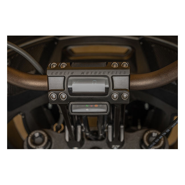 Kodlin, Fastback risers for OEM digital speedo. 10". Black Risers Kodlin Usa