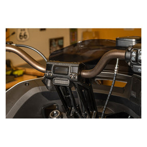 Kodlin, Fastback risers for OEM digital speedo. 10". Black Risers Kodlin Usa