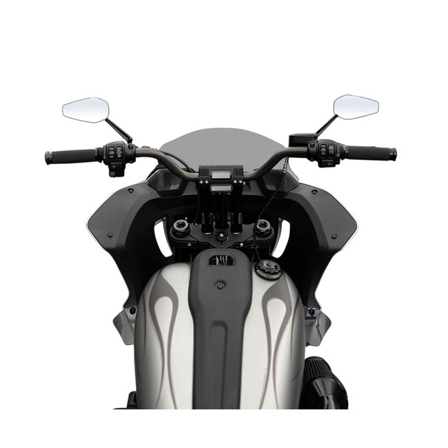 Kodlin, Fastback risers for OEM digital speedo. 8". Black Risers Kodlin Usa