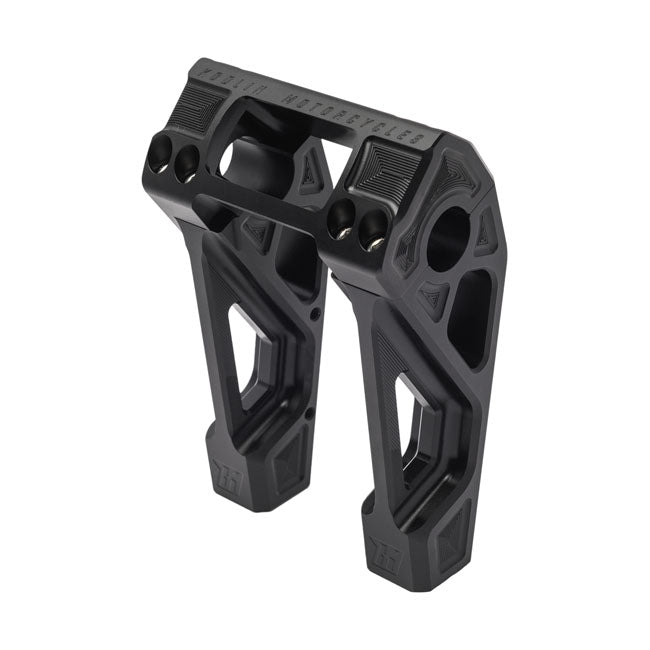 Kodlin, Fastback risers for OEM digital speedo. 6". Black Risers Kodlin Usa