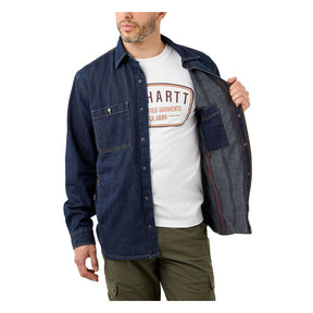 Carhartt Denim Fleece lined shirt glacier Shirts Carhartt