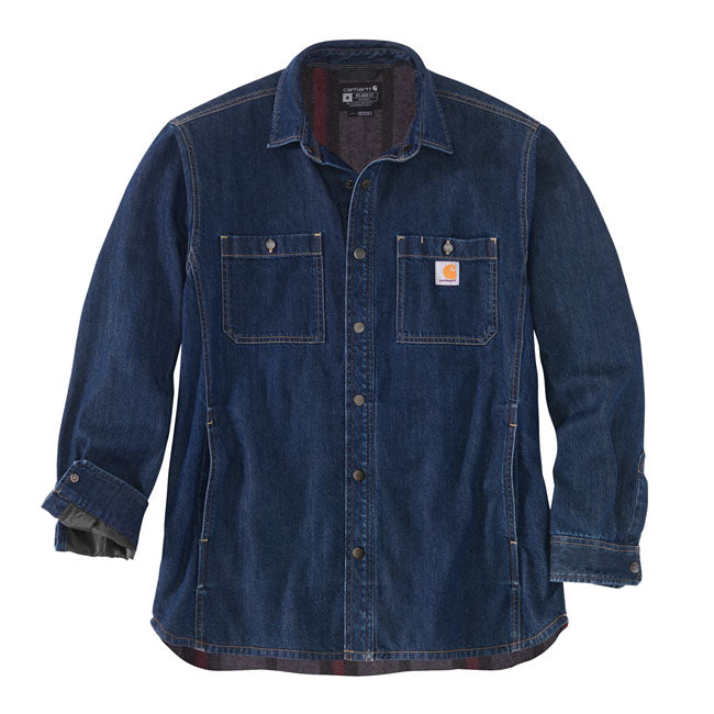 Carhartt Denim Fleece lined shirt glacier Shirts Carhartt
