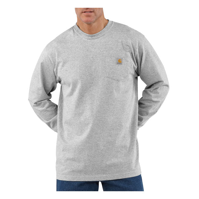 Carhartt Pocket long sleeve heather gray T-Shirt Long Sleeve Carhartt