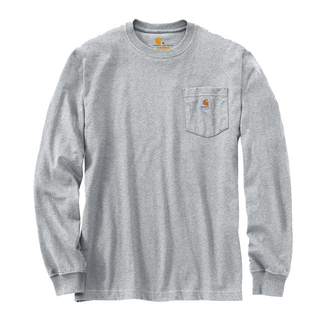 Carhartt Pocket long sleeve heather gray T-Shirt Long Sleeve Carhartt