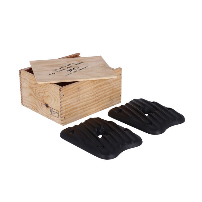 Emd, Sportster Ribster Rocker Cover Set. Black Rocker Covers Emd