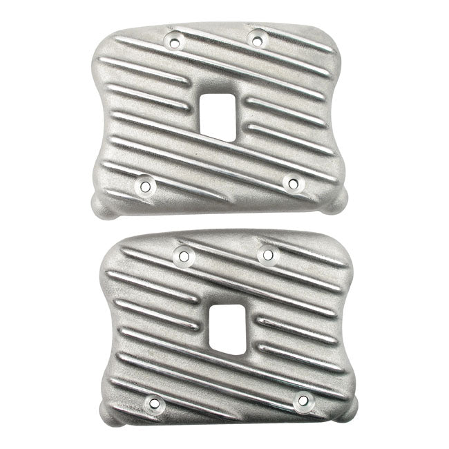 Emd, Sportster Ribster Rocker Cover Set. Semi Polished Rocker Covers Emd