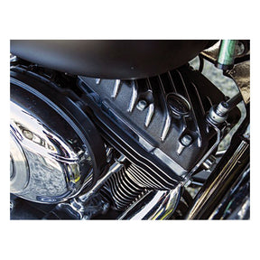 Emd, Twin Cam Snatch Rocker Cover Set. Black Cut Rocker Covers Emd