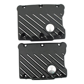 Emd, Twin Cam Snatch Rocker Cover Set. Black Cut Rocker Covers Emd
