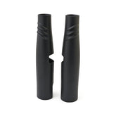 Emd, Bombshell 49 Upper Fork Tube Covers. Black Fork Covers Emd