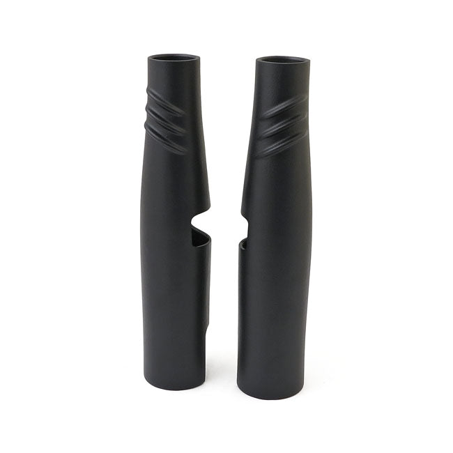 Emd, Bombshell 49 Upper Fork Tube Covers. Black Fork Covers Emd