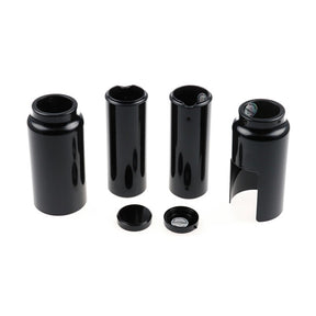 Cult-Werk, 6-piece fork tube cover kit long. Gloss black Fork Cover Kits Cult Werk