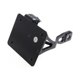 Cult-Werk, side mount license plate bracket black. CH License Plate Brackets Cult Werk