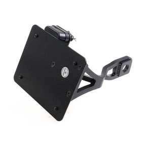 Cult-Werk, side mount license plate bracket black. CH License Plate Brackets Cult Werk