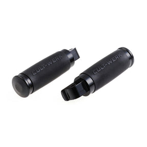 Cult-Werk, foot pegs ''Racing''. Gloss black Footpegs Cult Werk