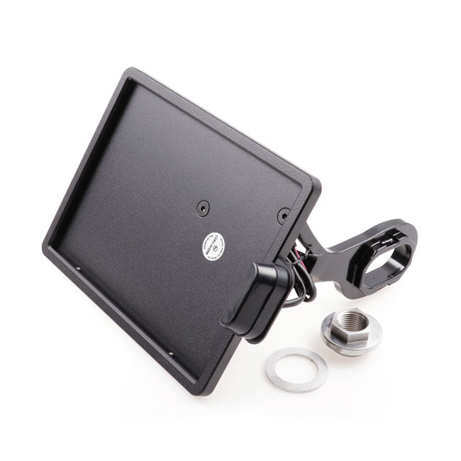 Cult-Werk, side mount license plate bracket. Black. Austria License Plate Brackets Cult Werk