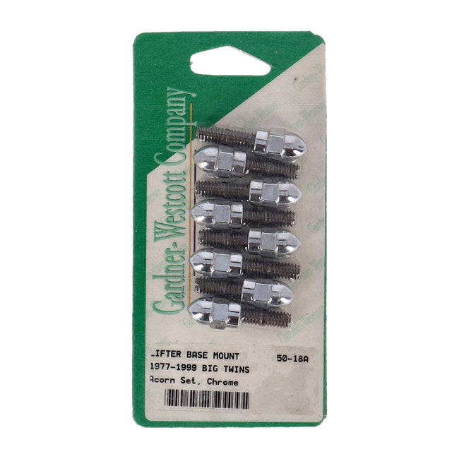 Gw, Tappet Block Mount Kit. Acorn, Chrome Tappet Block Mount Kits Gardner Westcott