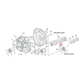Sprocket Shaft Bearing Spacer Shim .116" Sprocket Shafts Bearing Spacers Mcs