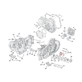 Sprocket Shaft Bearing Spacer Shim .100" Sprocket Shafts Bearing Spacers Mcs