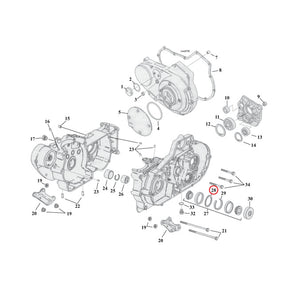 Sprocket Shaft Bearing Spacer Shim .102" Sprocket Shafts Bearing Spacers Mcs