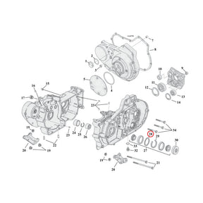 Sprocket Shaft Bearing Spacer Shim .104" Sprocket Shafts Bearing Spacers Mcs