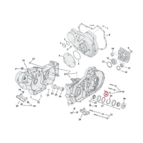 Sprocket Shaft Bearing Spacer Shim .108" Sprocket Shafts Bearing Spacers Mcs