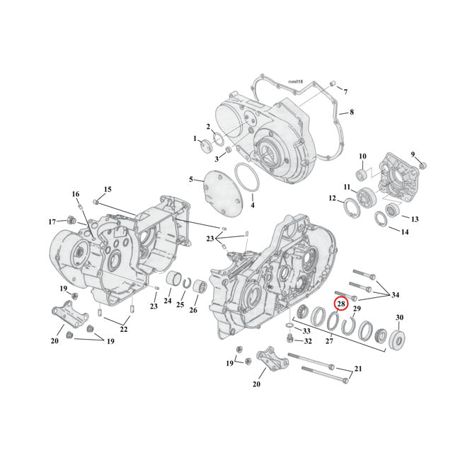 Sprocket Shaft Bearing Spacer Shim .108" Sprocket Shafts Bearing Spacers Mcs