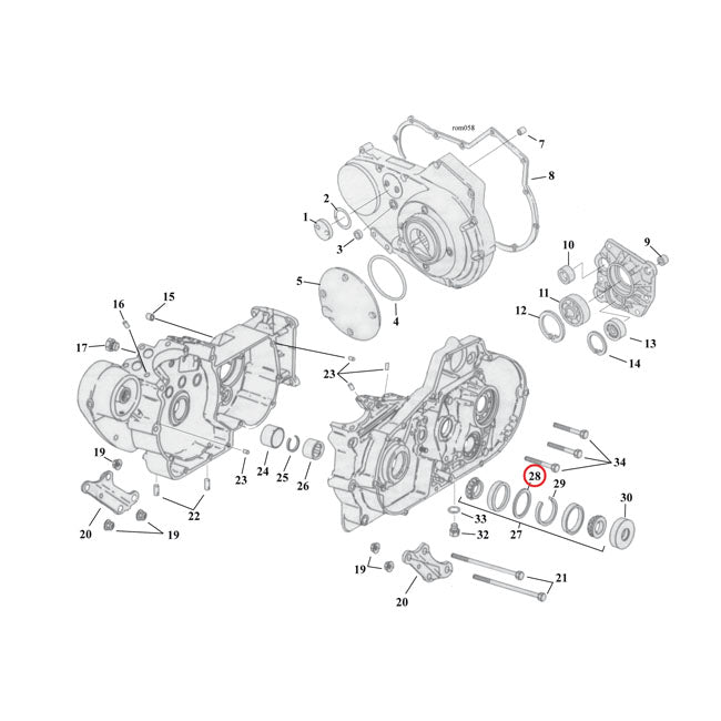Sprocket Shaft Bearing Spacer Shim .112" Sprocket Shafts Bearing Spacers Mcs