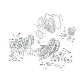 Sprocket Shaft Bearing Spacer Shim .098" Sprocket Shafts Bearing Spacers Mcs