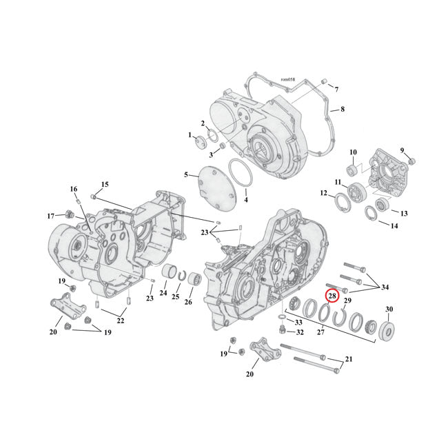 Sprocket Shaft Bearing Spacer Shim .098" Sprocket Shafts Bearing Spacers Mcs