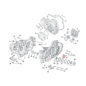 Sprocket Shaft Bearing Shim Assortment .098" To .112" Sprocket Shafts Bearing Shims Mcs