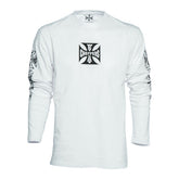 WCC OG Cross long sleeve white T-Shirt Long Sleeve West Coast Choppers