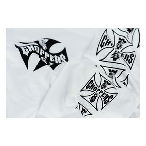 WCC OG Cross long sleeve white T-Shirt Long Sleeve West Coast Choppers