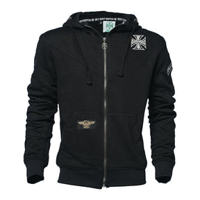 WCC OG Classic Panel zip hoodie black Hoodies West Coast Choppers
