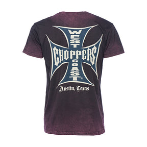 WCC OG Classic ATX t-shirt vintage bordeaux T-Shirt West Coast Choppers