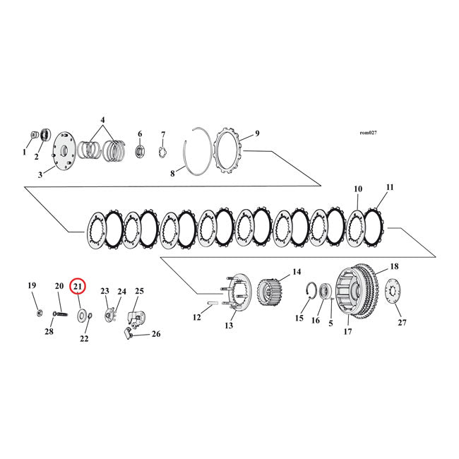 Washer, Outer Clutch Ramp Clutch Misc Mcs