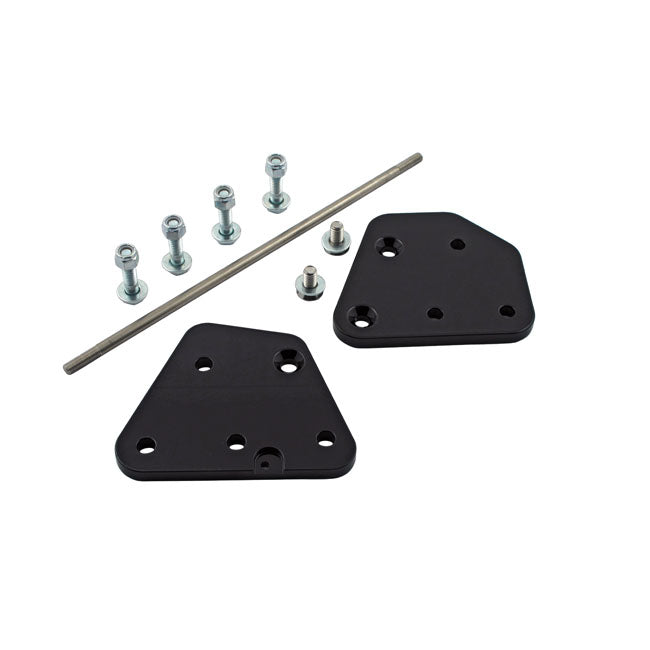 Cycle Visions, 2" forward control extension kit. Black Forward Controls Cycle Visions