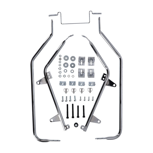 Cycle Visions bagger tail bag mount kit chrome Saddlebags Mounts Cycle Visions