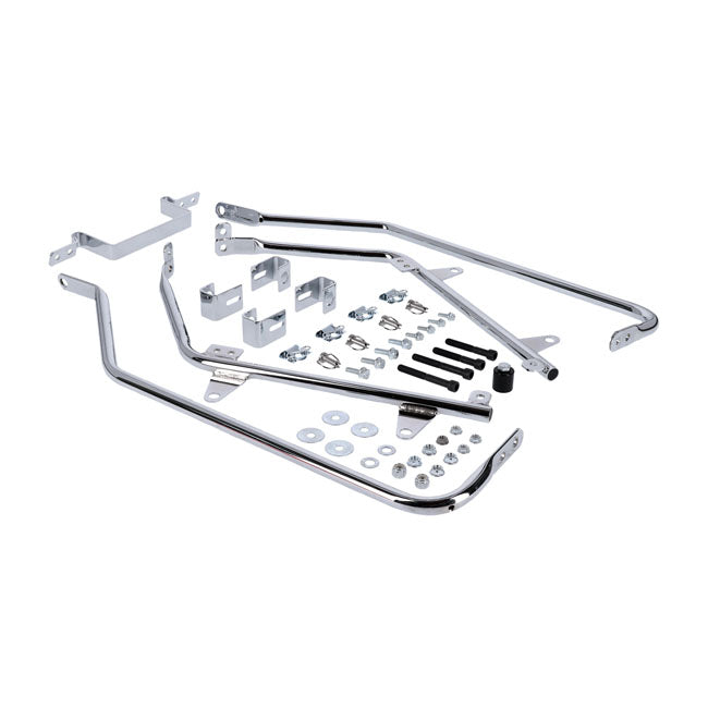 Cycle Visions bagger tail bag mount kit chrome Saddlebags Mounts Cycle Visions