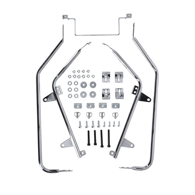 Cycle Visions bagger tail bag mount kit chrome Saddlebags Mounts Cycle Visions
