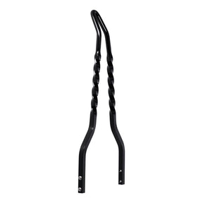 Cycle Visions Twisted Stick sissy bar 18", black Sissy Bars Cycle Visions